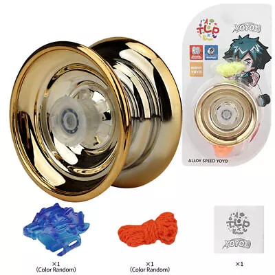 Metal Professional YoYo Kids Toys Boy Pro Stunt Trick Yo-Yo Bearing Ball Gift UK • £3.44