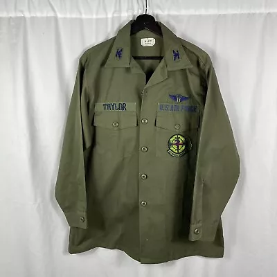 Vietnam War USAF OD 107 Shirt Named Colonel Flight Surgeon • $175