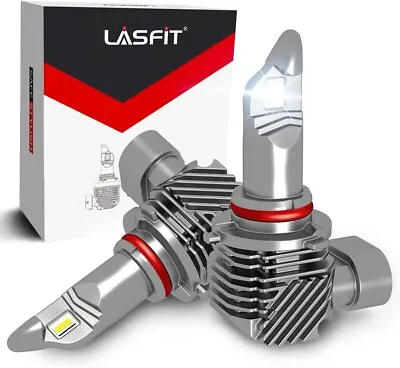 $27.99 • Buy Lasfit 9006 LED Headlight Bulbs Conversion Kit Low Beam 6000K Wireless White 2x