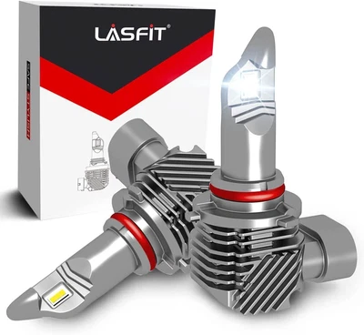 $27.99 • Buy Lasfit 9006 LED Headlight Bulbs Conversion Kit Low Beam 6000K Wireless White 2x