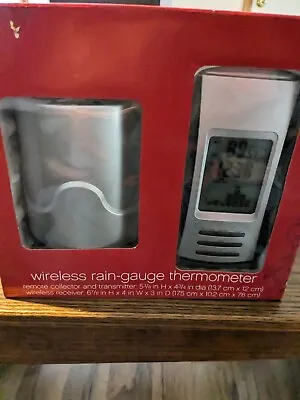 Wireless Rain Gauge Thermometer New Open Box • $19.99