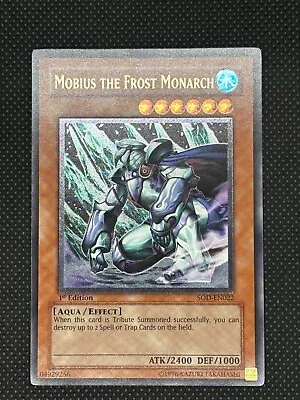 Yu-Gi-Oh! TCG Card Mobius The Frost Monarch SOD-EN022 Ultimate Rare 1st Edition • $129.95
