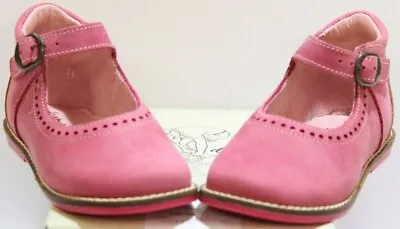 Babybotte 'silya'  Bubblegum Pink Girls Childs Leather Shoes Size Uk 4.5 Eu 21 • £12