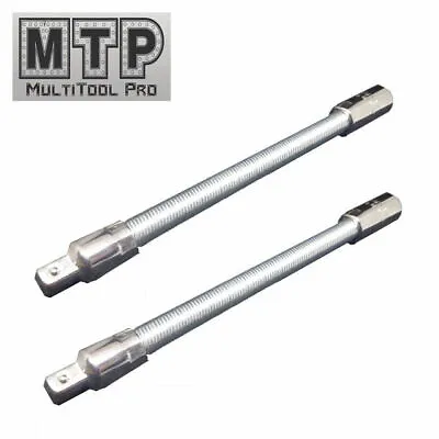 2X Flexible Socket Extension 1/4  X 6   Long Ratchet Set Flex Bar Tool  • $6.25