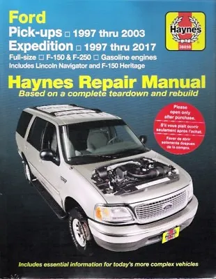 1997-2003 Ford F150 F250 97-17 Expedition Navigator Repair Service Manual 3025 • $31.70