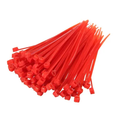 £2.75 • Buy Cable Ties Red Strong Tie Wraps-Zip Ties Nylon Small-Large Sizes
