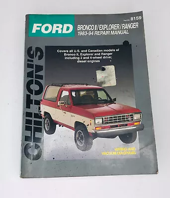 Chilton’s Ford Ranger / Bronco II 1983-90 Repair Manual #8159 Total Car Care • $14.95