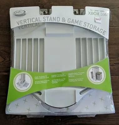 Intec Vertical Stand & Game Storage Base Rack For XBOX 360 Original Package 2005 • $15