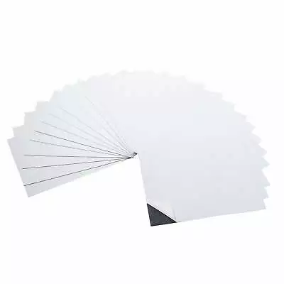 5 X 7 Inch Strong Flexible Self-Adhesive Magnetic Sheets (25 Pieces) • $18.99