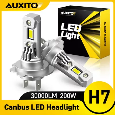 AUXITO 2023 Upgraded H7 LED Headlight Bulbs 400% Brighter 6000K White Plug Play • $42.74