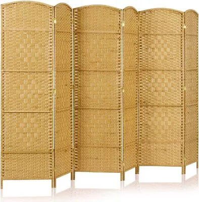 OSTYLE Room Divider 6 Panel Folding Privacy Screen Wall Partition Extra Wide US • $107.99