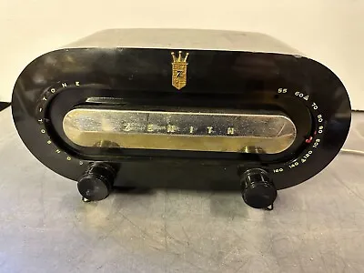 RARE 1950s Zenith Consol-Tone Racetrack Model H511W Vacuum Tube Bakelite Radio • $299