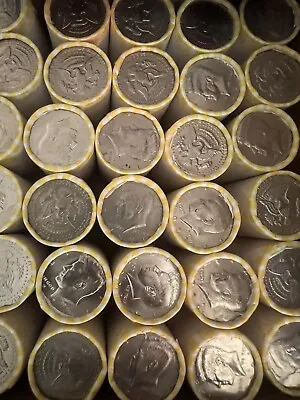 Unsearched Kennedy Half Dollar Coin Rolls  Loomis  Rolls • $16.10