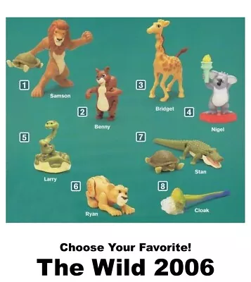 McDonald's 2006 Disney The Wild Animal Toys-Choose Your Favorite! • $7