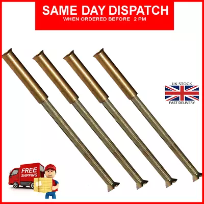 £2.49 • Buy M3 M4 M5 Screws Connecting Bolts With Sleeves Door Handles Silver Knob Roses 
