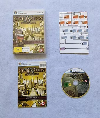 PC - Sid Meier's Civilization IV Complete Edition - Free Postage • $7.45