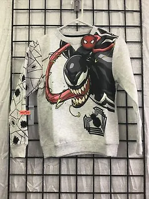 Marvel Kids Venom Pullover Sweatshirt Size 12 • £16.21