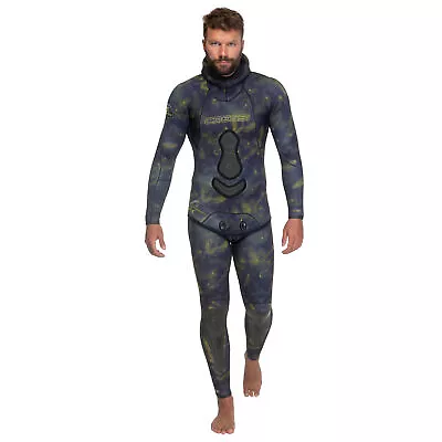 Open Box Cressi 3mm Mans 2-piece Freediving Wetsuit - Camo - Large • $279