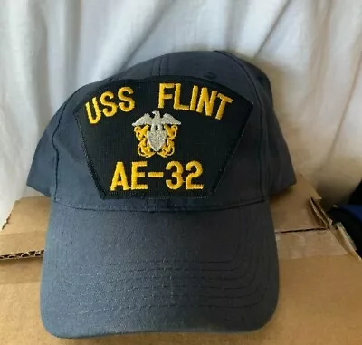 New US Navy USN Ship Baseball Hat/cap USS FLINT AE-32 Officer US Naval Crew • $28.95