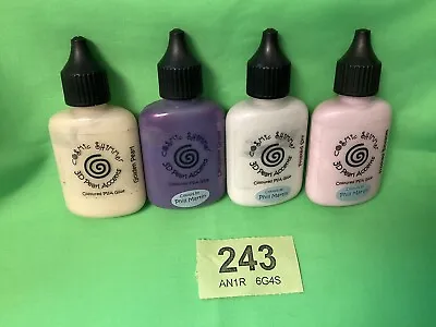Cosmic Shimmer - 3D Pearl Accents -  4 Bottles - Mixed Colour PVA Glue - Lot 243 • £12