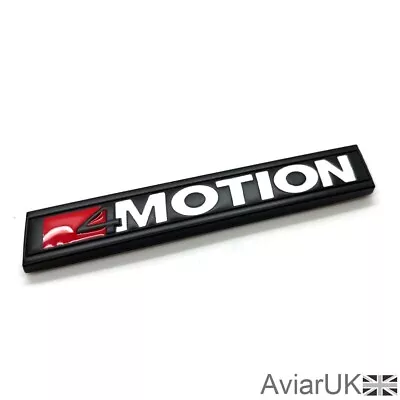 £7.95 • Buy Matte Black 4MOTION Rear 3D Badge Emblem Decal Logo 4 MOTION  VW Touareg Amrok