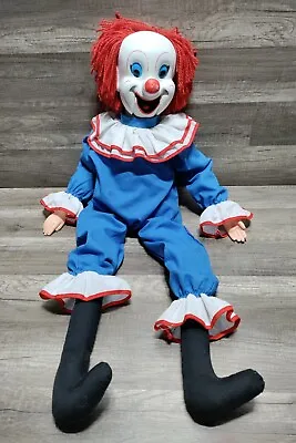 RARE Vintage Bozo The Clown Ventriloquist Pull String 29  Doll Hard Face Eegee • $99.99