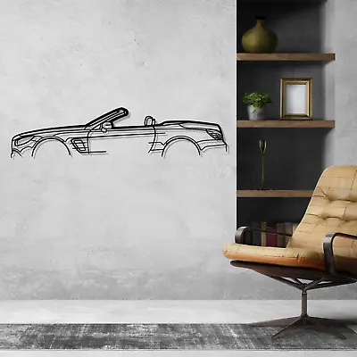 Wall Art Home Decor 3D Acrylic Metal Car Auto Poster USA Silhouette Mercedes SL • $87.99