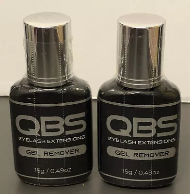 2x QBS® Gel Type Glue Remover 15ml - Eyelash Extensions. BRAND NEW. FREE POST. • £11.99