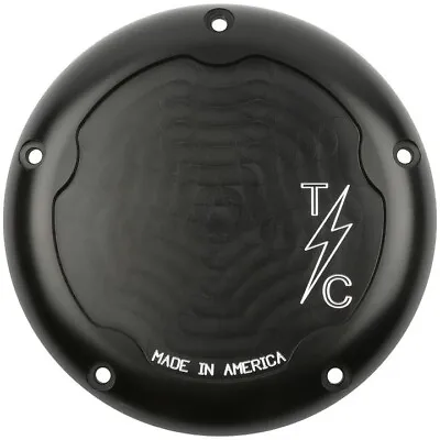 Thrashin Supply Black 5 Hole Derby Cover Dished Harley M8 Touring 17-Up • $169.95