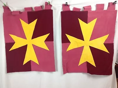 Medieval Banner Set Of 2 Or 3 Handmade And Beautiful 4 Types • $34.99