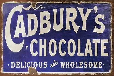 Cadbury's Chocolate  Metal Signs Retro Pub Bar Vintage Wall Poster Beer Garage X • £6.75