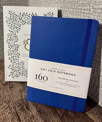 NIB Archer & Olive A5 Royal Blue Dot Grid Notebook Journal - Small Defect • $35