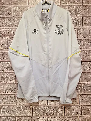 Everton Football Training Jacket (Size M) Umbro Full Zip Grey Jacket Toffees • £19.99