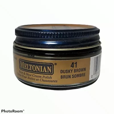 Meltonian Dusky Brown 41 Boot & Shoe CREAM Polish Shine Protect Leather  • $15.99