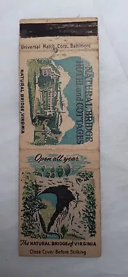 Matchbook Cover Natural Bridge Hotel And Cottages Virginia • $2.99