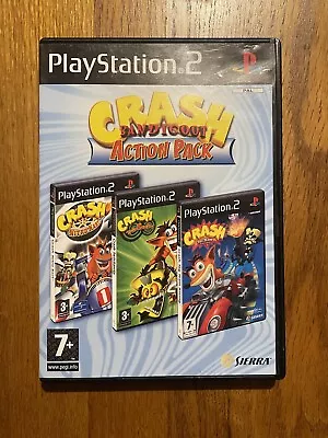 Crash Bandicoot Action Pack - Playstation PS2 - Complete - PAL  • £20