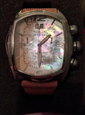 Invicta Dragon Lupah Mother Of Pearl Face Stingray Leather Band • $300