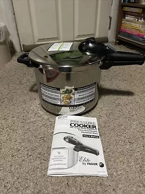 $64.99 • Buy Elite By FAGOR 6qt 18/10 Stainless Steel Pressure Cooker, New No Box