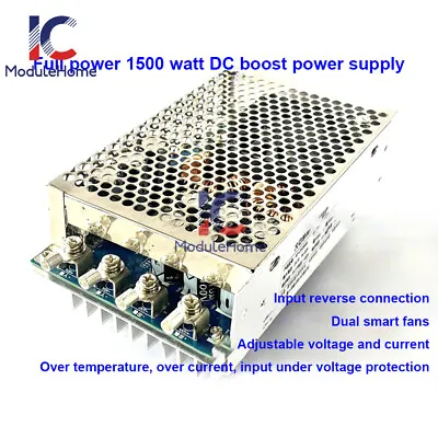 DC Boost Converter Step-up Power Supply Module 1500W 50A 12V-48V To 24V-70V New • $58.59