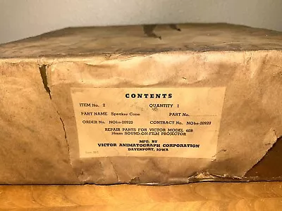 Vintage Victor Speaker Cone For Model 40B 16mm Sound On Film Projector Sealed • $75