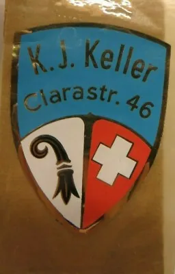 Orig. Swiss  Lambretta/Vespa Dealer Badge   K.J KELLER    N.O.S ULMA/ Vigano • $12.44