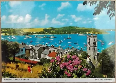 Falmouth Harbour Colour Postcard Posted 1974 • £2