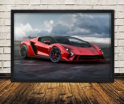 Styled Lamborghini Invencible 2024 - High Quality Premium Poster Print • $29.95