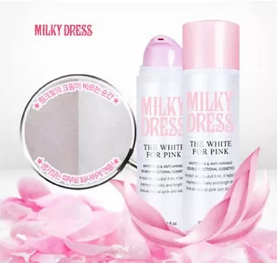 MILKY DRESS The White For Pink 50 Ml 1.7 Fl Oz Brightening Tone Up And Wrinkleca • $14.90