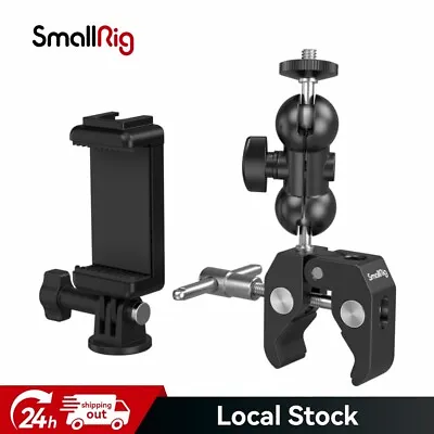 SmallRig Upgrade Camera Mount Clamp Kit Ball Head Magic Arm With Clamp 4373 • £15.21