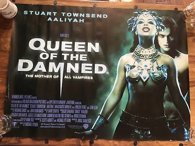 Queen Of The Damned UK Quad Original Film Movie Cinema Poster Stuart Townsend • £24.95