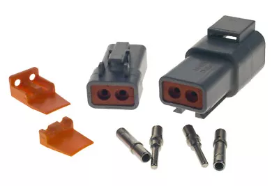 Deutsch Dtp Series Multi Plug Waterproof Connector 2 Way Pin Kit • £12.99