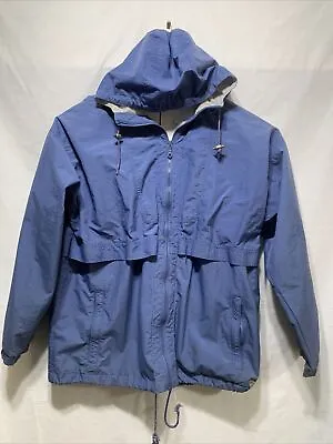 $15 • Buy Pacific Trail Windbreaker Jacket Medium Full Zip Up Blue Vented