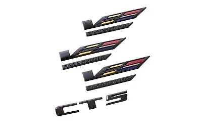 2022-2025 Cadillac CT5-V Blackwing Emblem Kit 86596092 Black OEM GM • $246.98