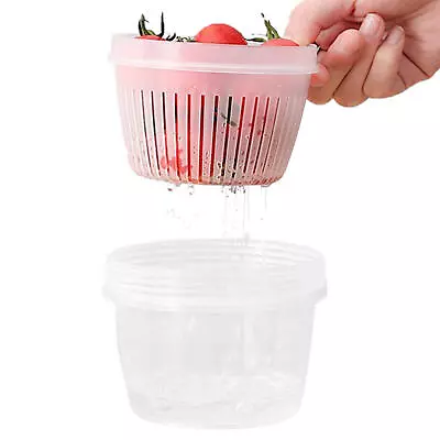 1* Transparent Drain Sealed Storage Box For Household Food Refrigerators • $8.55